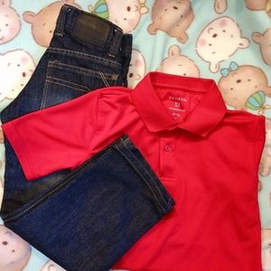 (Bundle set) Little Boys Shirt & denim jeans